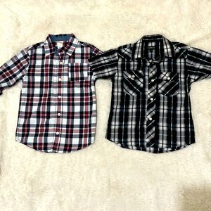 NWT plaid button down shirts
